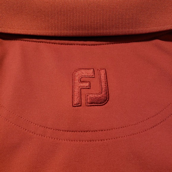 FootJoy FJ‎ Shirt Mens Medium Red Short Sleeve Golf Outdoors Sports Logo - Picture 6 of 15